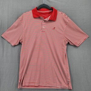 Southern Collegiate Alabama Crimson Tide Mens Polo Shirt Red White Striped S200